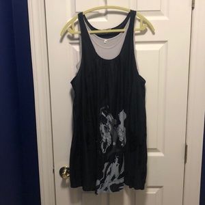 ⚡️Two-Piece Layered Graphic Tank Dress